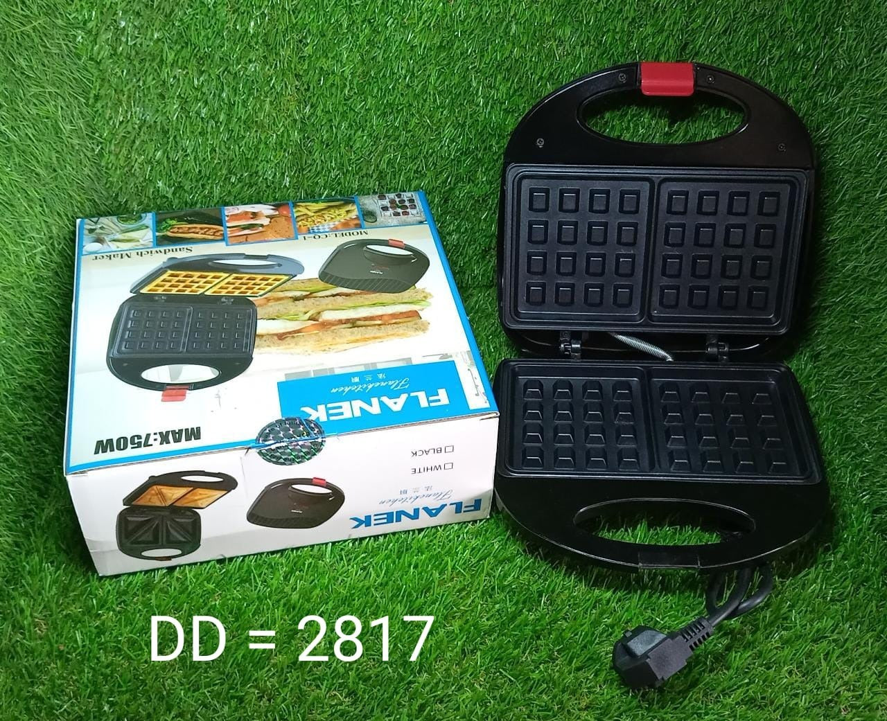 2817 Waffle Maker, Makes 2 Square Shape Waffles| Non-Stick Plates| Easy to Use with Indicator Lights DeoDap 2817 Waffle Maker, Makes 2 Square Shape Waffles| Non-Stick Plates| Easy to Use with Indicator Lights DeoDap